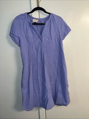 Universal Thread Lavender Blue Short-Sleeve Swim Coverup